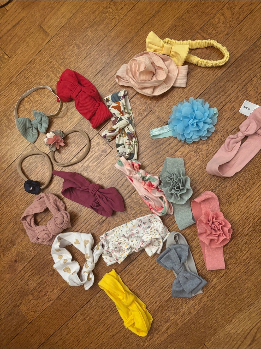 Assorted Baby Girl Hair Accessories Set - Multi Color Headbands & Bows